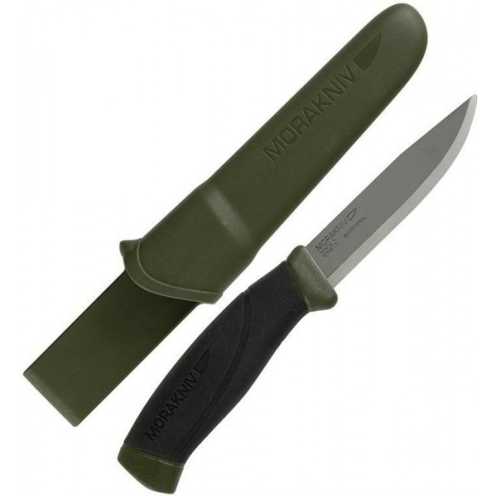Morakniv Companion Military Green Fixed Blade Knife (NATO Approved)