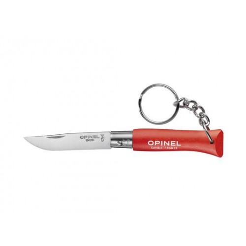 Opinel No.4 Red Key Ring Knife - 1.96" Blade