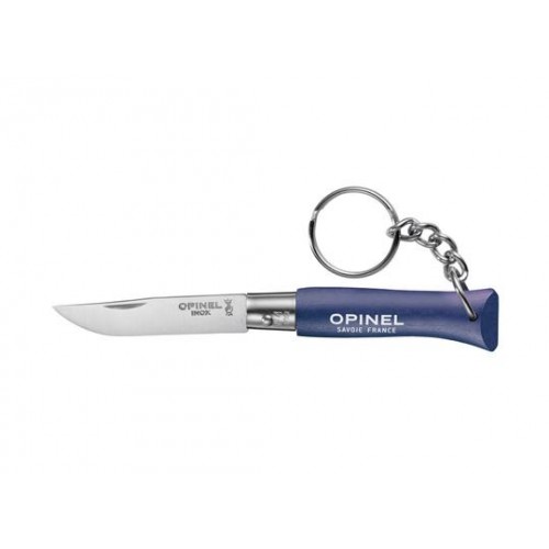 Opinel No.4 Blue Key Ring Knife - 1.96" Blade