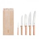 Opinel Parallele 5pc Knife Block Set