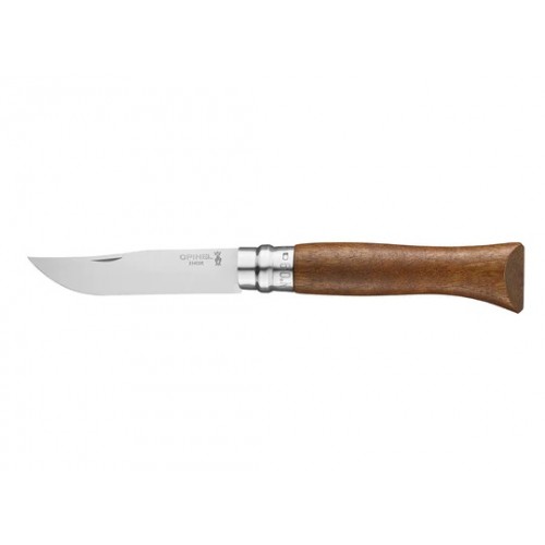 Opinel No.9 Walnut Pocket Knife - 3.54" Stainless Steel Blade