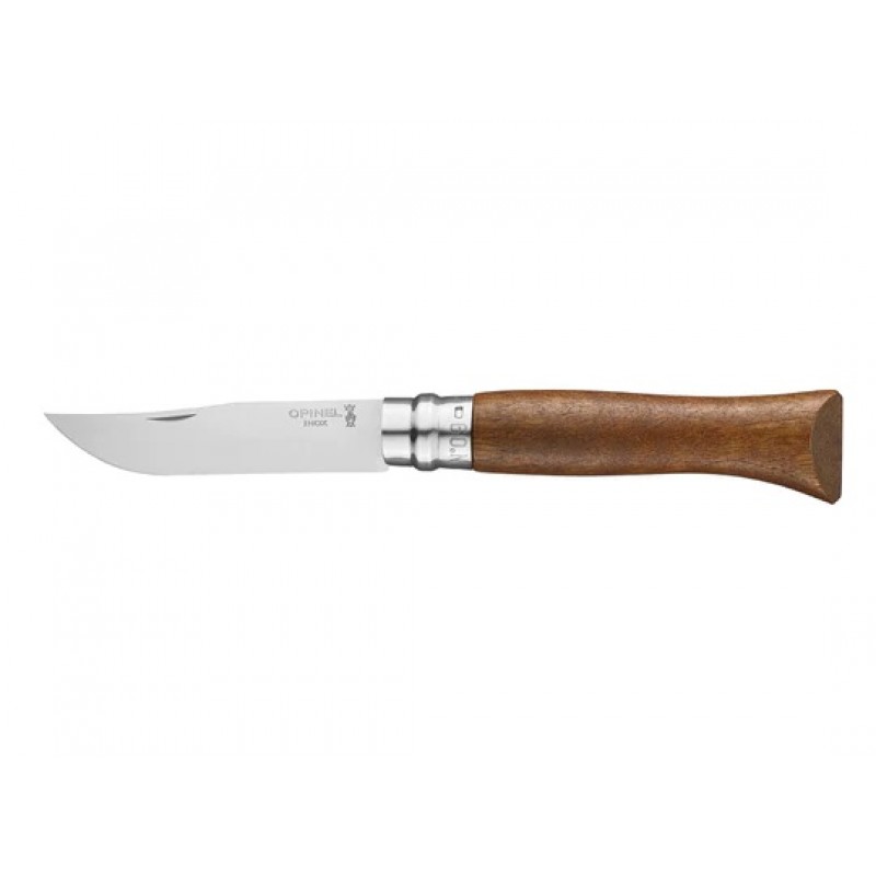 Opinel No.9 Walnut Pocket Knife - 3.54" Stainless Steel Blade