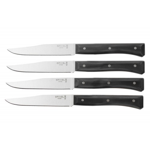 Opinel Facette 4pc Table Knife Box Set - Slate VittEr