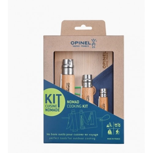 Opinel Nomad Cooking Kit with Corkscrew and Bottle Opener