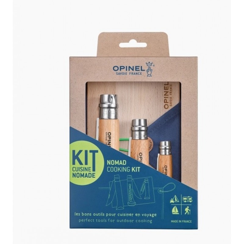 Opinel Nomad Cooking Kit with Corkscrew and Bottle Opener