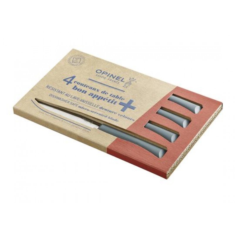 Opinel Bon Appetit Anthracite 4 Piece Table Knife Box Set