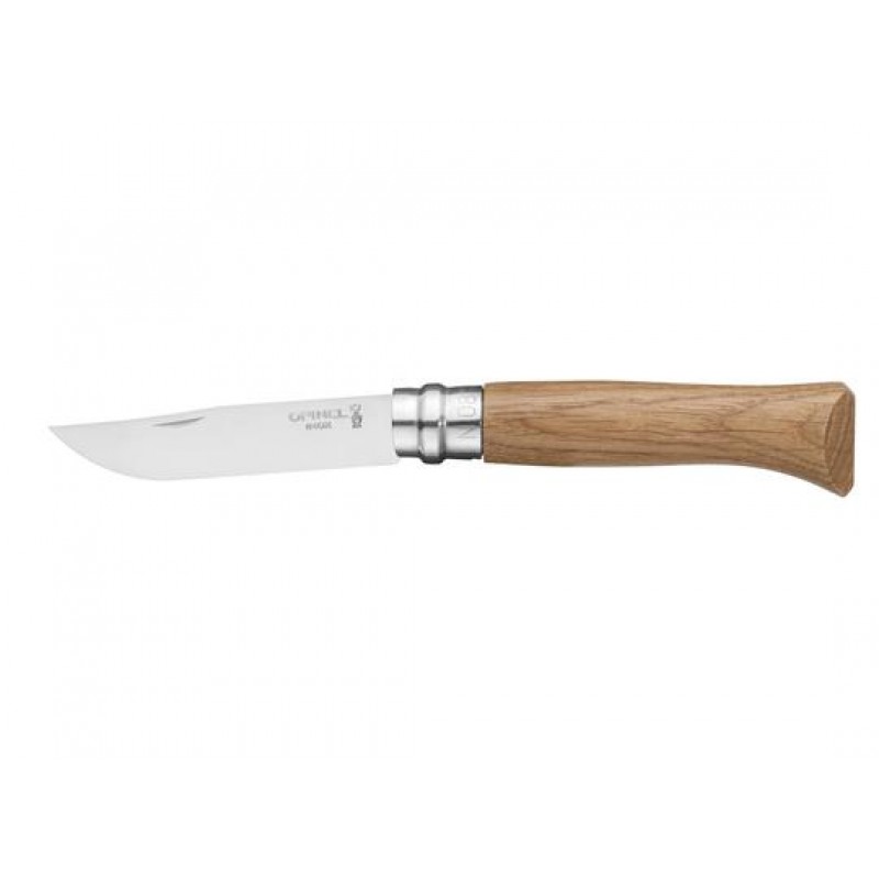 Opinel No.8 Oak Pocket Knife - 3.34" Blade