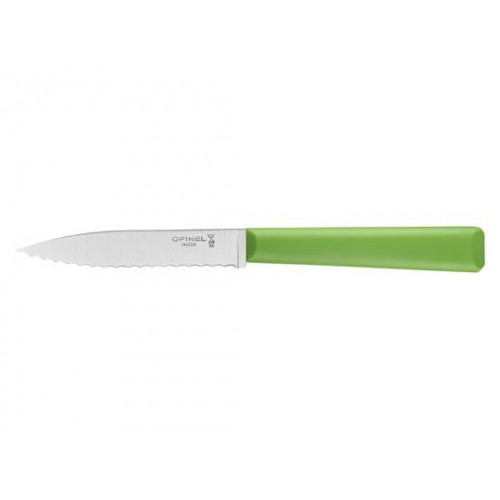 Opinel No.313 Essentiels+ Serrated Knife - Green