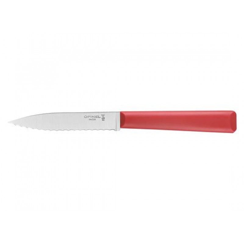 Opinel No.313 Essentiels+ Serrated Knife - Red