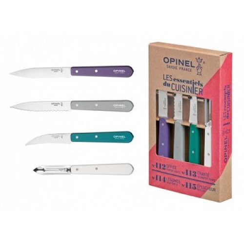 Opinel Art Deco Kitchen Knife Set - 4 Piece