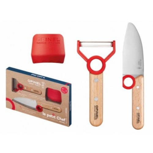 Opinel Le Petit Chef Knife Peeler and Finger Guard Box Set