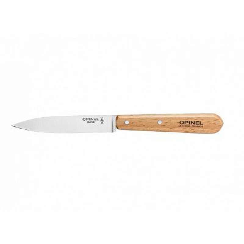 Opinel No.112 Beechwood Parallele Paring Knife - 3.74" Blade