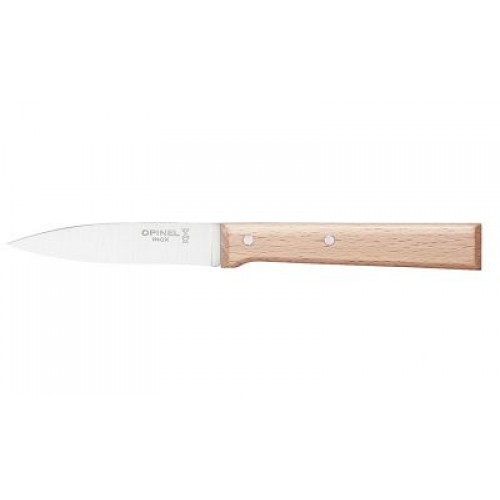 Opinel No.126 Beechwood Parallele Paring Knife - 3.14" Blade
