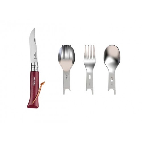 Opinel Burgundy Complete Picnic Set