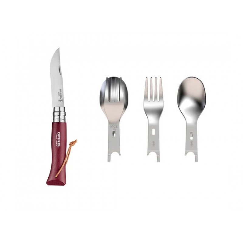 Opinel Burgundy Complete Picnic Set