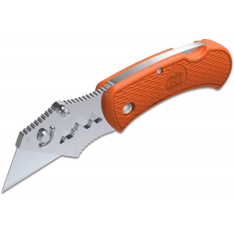 Outdoor Edge B.O.A. Box Opening Assistant Utility Cutter, Orange GFN Polymer Handles