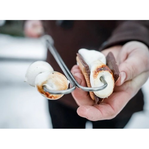 Petromax Pack of 2 Campfire Skewers with Bent Prongs