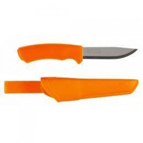 Morakniv Bushcraft Knife - 4.3" Stainless Steel Blade Orange Handle and Sheath