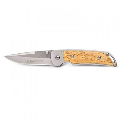 Marttiini Folding Knife MFK-CB with Steel Blade and Birch Handle