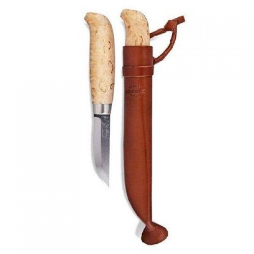 Marttiini Lynx Carbinox Knife T508 Steel Curly Birch Handle