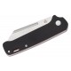 QSP Penguin UK EDC Slipjoint Folding Knife - 3" 14C28N Satin Sheepsfoot Blade Black G10 Handle