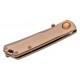 Real Steel Luna Eco Pocket Knife - 2.75" D2 Blade Bronze Stainless Steel Handle
