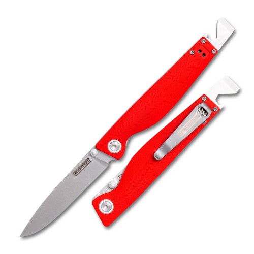 RoseCraft Blades Barra Pocket Knife Red