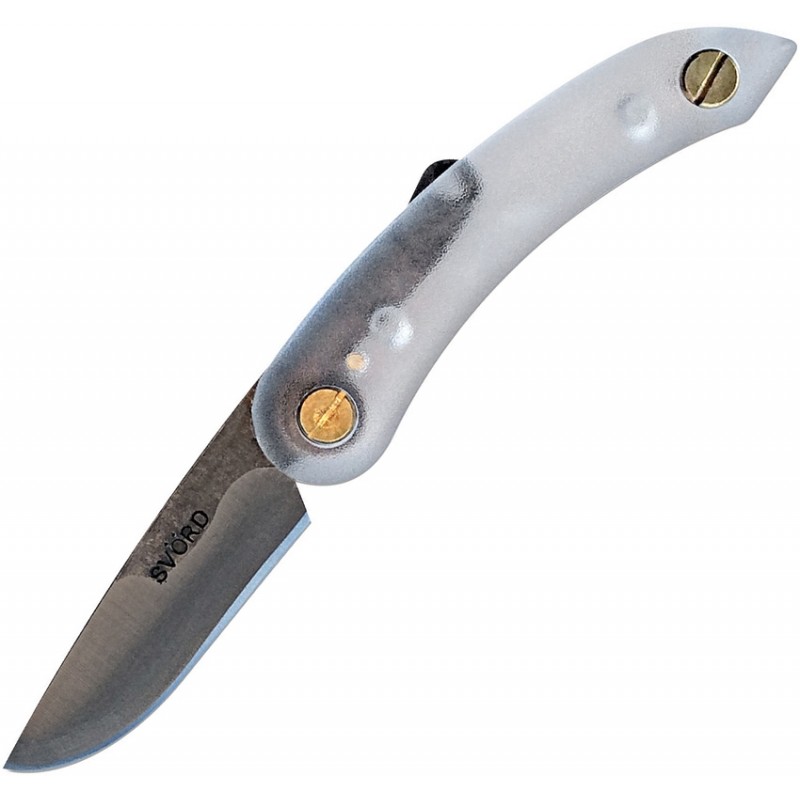 Svord Crystal Polycarbonate Peasant UK EDC Knife - 2.5" Blade Clear Handle