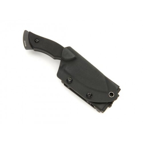 Whitby KEER Camp Knife - 3" Black Oxide Coated Blade, Black G10 Handle