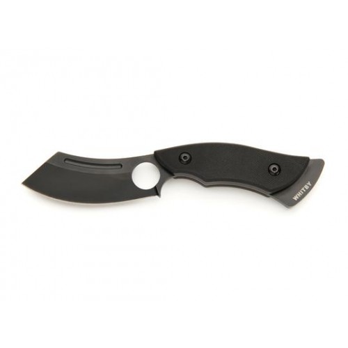 Whitby KEER Camp Knife - 3" Black Oxide Coated Blade, Black G10 Handle