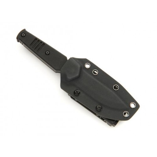 Whitby EDEN Camping Sheath Knife - 3.5" Blade, Black G10 Handle