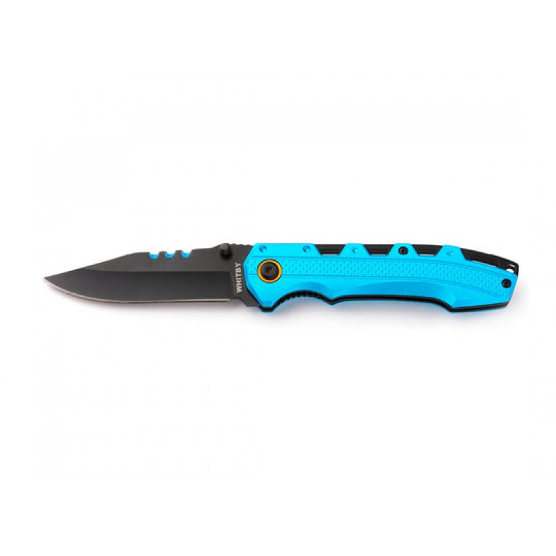 Whitby Liner Lock Knife Blue- 3.25" Blade, Aluminium Handle with Blue Finish - LK475