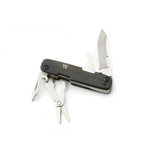 Whitby Kent+ UK EDC Pakkawood and Black Multi Tool in Gift Box - 2.25" Stainless Blade