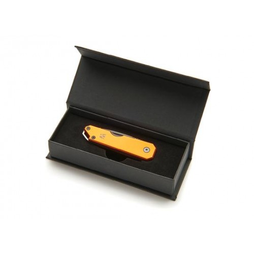 Whitby LEVEN UK EDC Pocket Knife - 1.75" Blade, Lava Orange Aluminium Handle