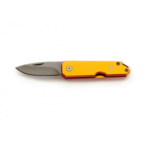 Whitby LEVEN UK EDC Pocket Knife - 1.75" Blade, Lava Orange Aluminium Handle