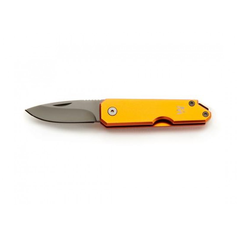 Whitby LEVEN UK EDC Pocket Knife - 1.75" Blade, Lava Orange Aluminium Handle