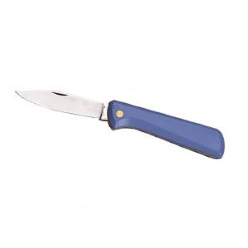 Whitby UK EDC Pocket Knife 3" Stainless Steel Blade Blue Handle