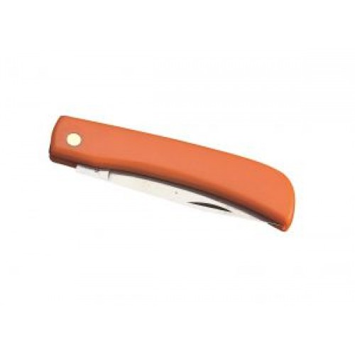 Whitby 3.25" Pocket Knife - Stainless Steel Blade - Orange Handle