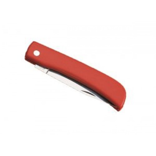Whitby 3.25" Pocket Knife - Stainless Steel Blade - Red Handle