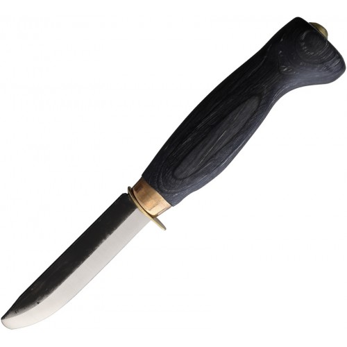 Wood Jewel Rounded Tip Kids Knife Black