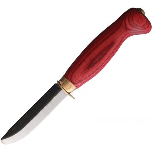 Wood Jewel Rounded Tip Kids Knife Red