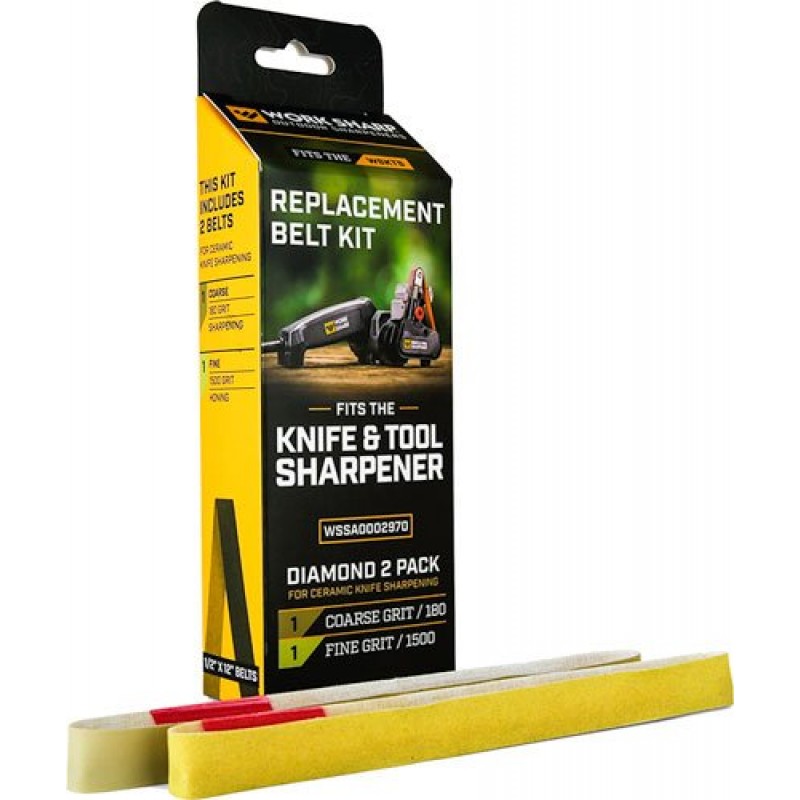 Work Sharp Ceramic Belt Kit for Knife and Tools Sharpener