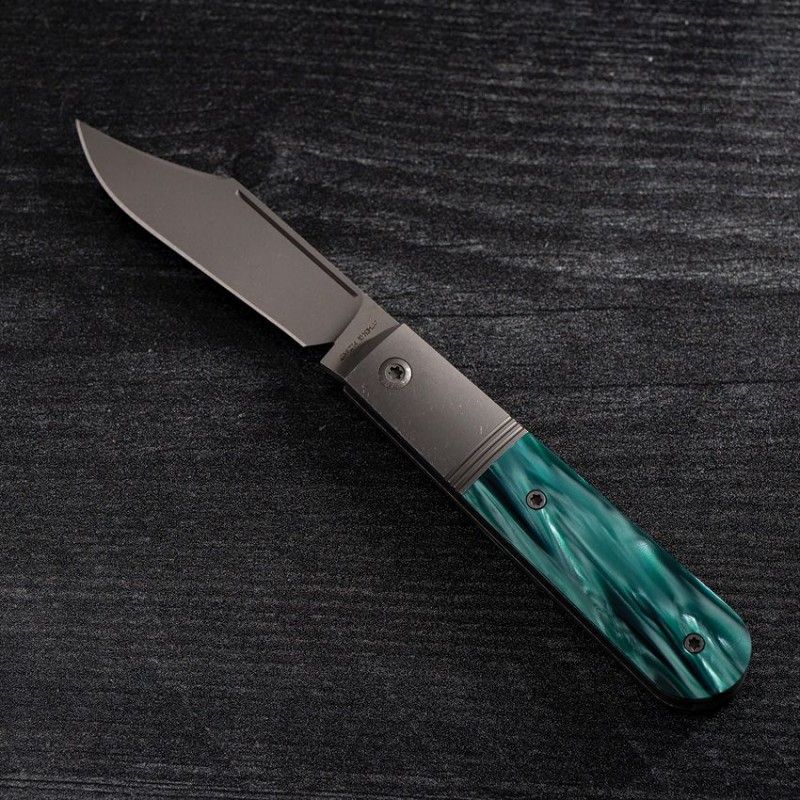 Jack Wolf Big Bro Jack UK EDC Pocket Knife – 2.94" CPM-S90V Blade Kirinite Oz Green Handle