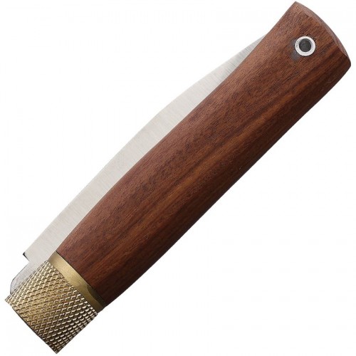 Jose Da Cruz Large Folding Pocket Knife - 3.25" Carbon Steel Blade Ironwood Handle