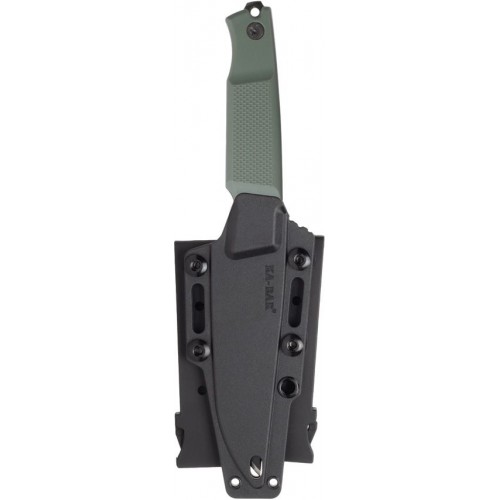 KA-BAR 5500 Apex Fixed Blade Knife - 3.9" D2 Black Blade Green GFN Handle