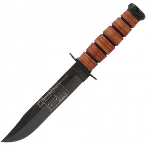 KA-BAR 9225 125th Anniversary US Army Commemorative Knife 7" 1095 Black CP Blade