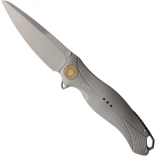 Karbon Knives Ken Onion Buckhorn Folding Knife - 3.75" Blade Aluminum Handle