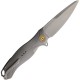 Karbon Knives Ken Onion Buckhorn Folding Knife - 3.75" Blade Aluminum Handle