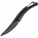 Kershaw Reverb XL Pocket Knife - 3.25" Grey TiNi Coated 8Cr13MoV Stainless Steel Blade Blue G10 Handle