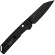 Kershaw Mini Iridium DuraLock KVT Folding Knife - 3" D2 Black Reverse Tanto Blade Black Aluminum Handle
